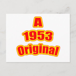 1953 Original Red Postcard