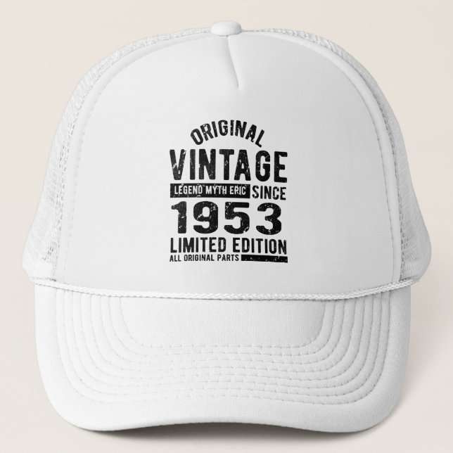 1953 Vintage Birthday Trucker Hat (Front)