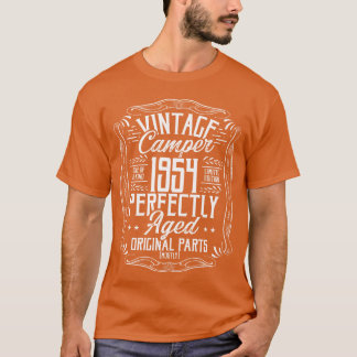 1954 Birthday Idea Camper Scout Camping 1954 retro T-Shirt
