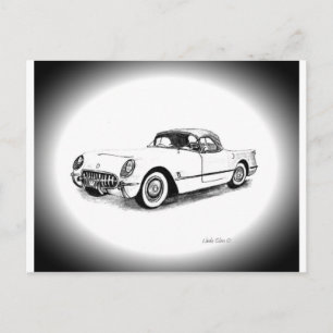 1954 Chevrolet Corvette Postcard