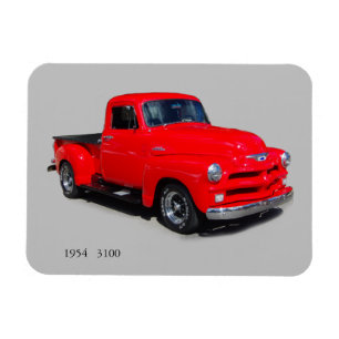1954 red 3100 pickup magnet