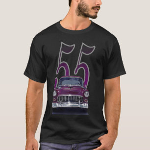 1955 55 chevys bel air classic vintage muscle car  T-Shirt