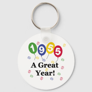 1955 A Great Year Birthday Key Ring