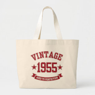 1955 Aged to Perfection Large Tote Bag
