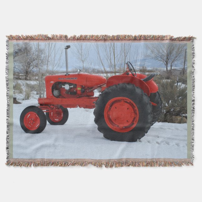 1955 Allis Chalmers WD45 Tractor Throw Blanket (Front)