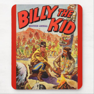1955 Billy the Kid Western Annual cover Mouse Pad