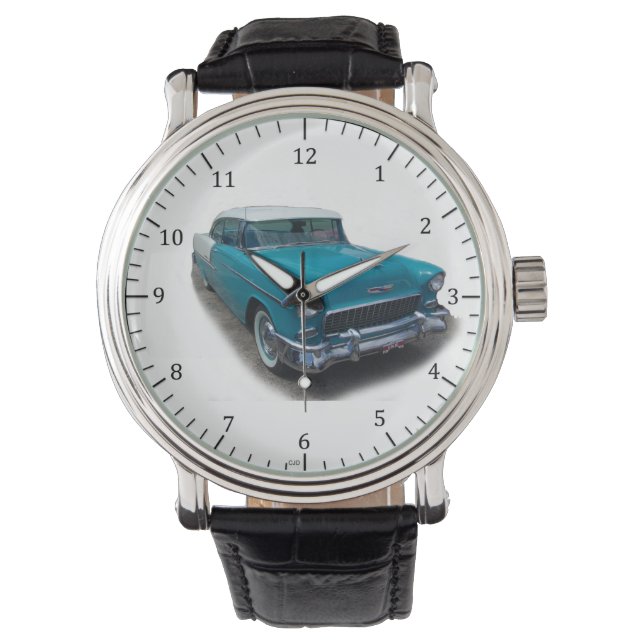 1955 blue/white Bel Air watch (Front)