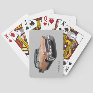1955 Brown Bel Air playing cards