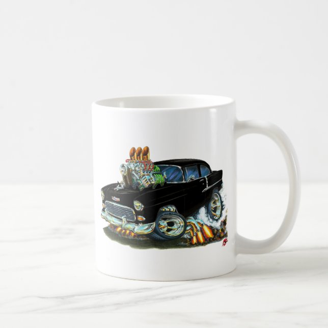 1955 Chevy150-210 Black Car Coffee Mug (Right)