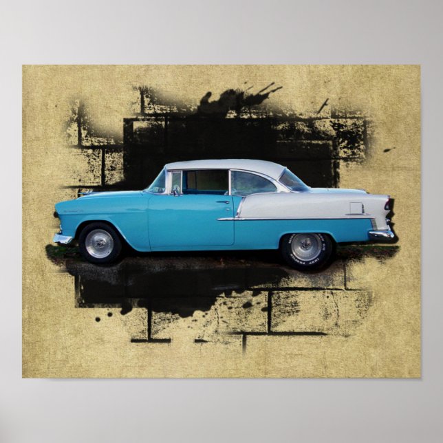 1955 Chevy Bel Air- Classic Car- Print (Front)