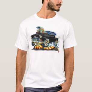 1955 Chevy Belair Black Car T-Shirt