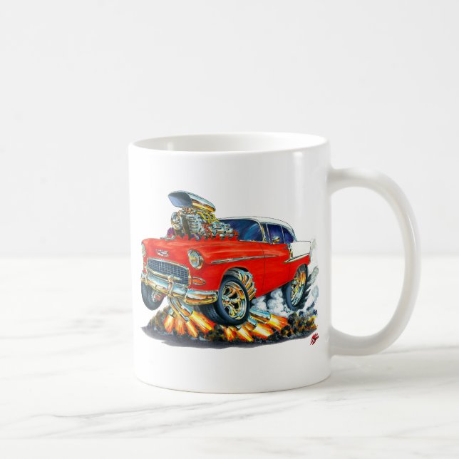 1955 Chevy Belair Red Car Coffee Mug (Right)