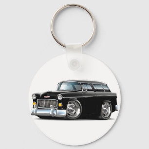 1955 Chevy Nomad Black Car Key Ring