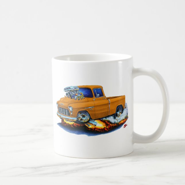 1955 Chevy Pickup Orange Truck Coffee Mug (Right)