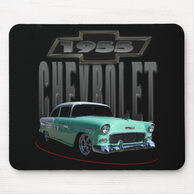 1955 Green Sedan Mouse Pad (Front)