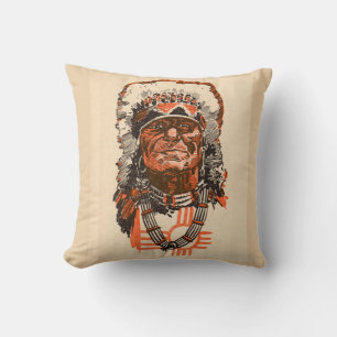 1955 Indian chief from Billy the Kid (UK) comics Cushion