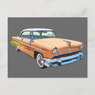 1955 Lincoln Capri Luxury Car Postcard