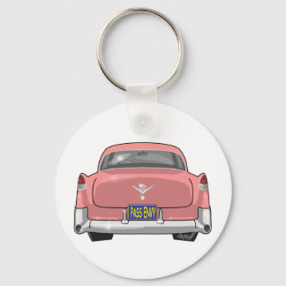 1955 Pink Cadillac Key Ring