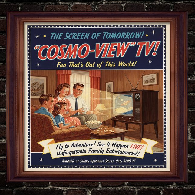 1955 Vintage Television Advertising Poster (Creator Uploaded)