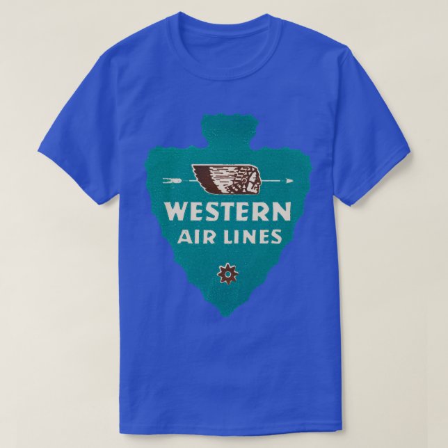 1955 Western Airlines T-Shirt (Design Front)