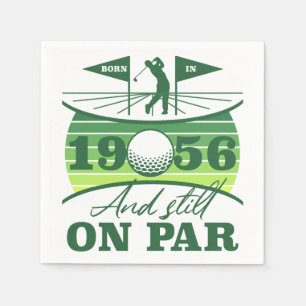 1956 70th Birthday Golf Lovers Napkin