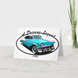 1956 BEL AIR BLUE CARD
