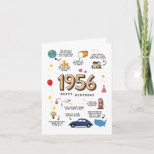 1956 Birthday Card For Dad or Mum