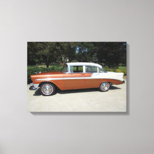 1956 Chevrolet Bel-Air 4 Door Sedan Canvas Print