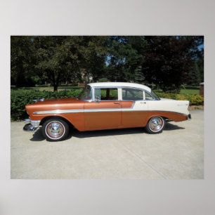 1956 Chevrolet Bel-Air 4 Door Sedan Poster