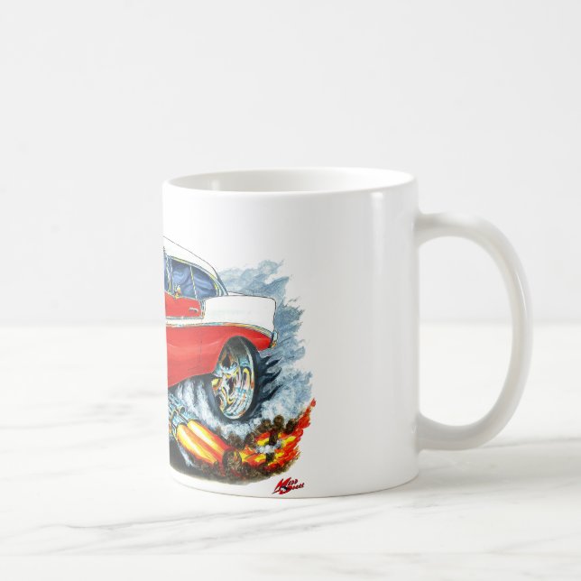 1956 Chevy 150-210 Red Car Coffee Mug (Right)