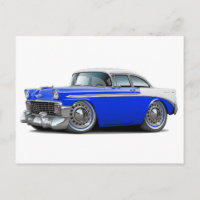 1956 Chevy Belair Blue-White Car