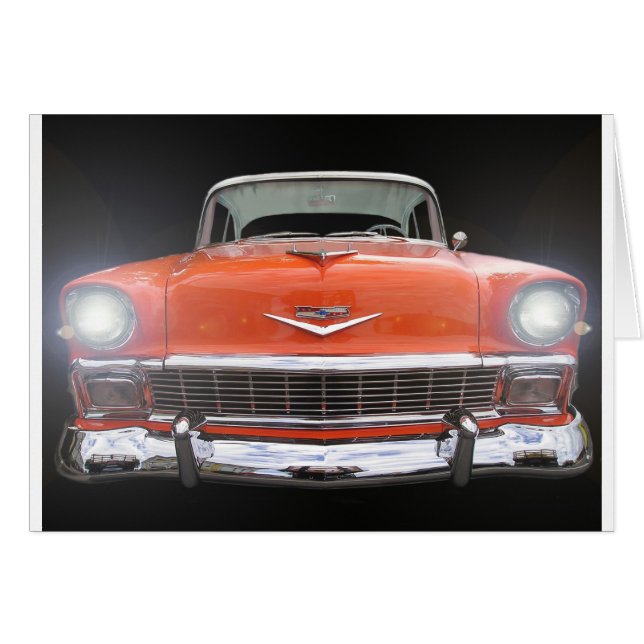 1956 CHEVY "LIGHTS ON" (Front Horizontal)