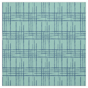 1956 crosshatch aqua fabric
