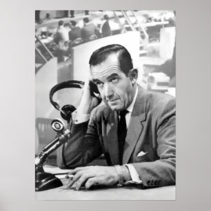 1956 EDWARD R. MURROW CBS POSTER