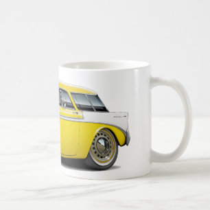 1956 Nomad Yellow-White Car Coffee Mug