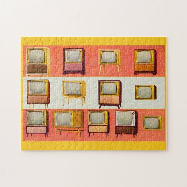 1956 television sets jigsaw puzzle (Horizontal)