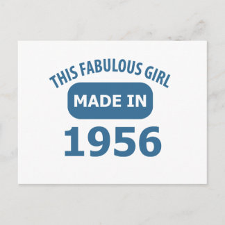 1956 year fabulous designs postcard