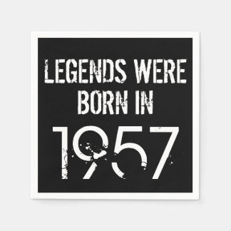 1957 70th Birthday Year Paper Napkin