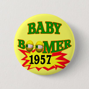 1957 Baby Boomer 6 Cm Round Badge