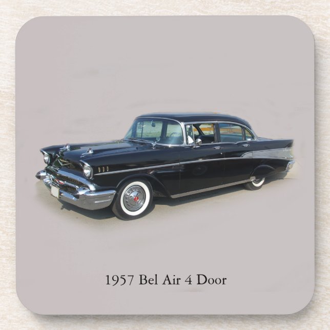 1957 Bel Air 4 Door set of 6 coaster (Front)