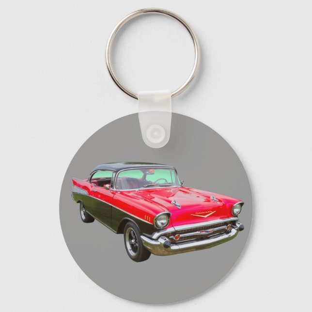 1957 Chevrolet Bel Air Classic Car Key Ring (Front)