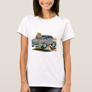 1957 Chevy 150-210 Grey Car T-Shirt