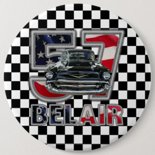 1957 Chevy Bel Air Button. 6 Cm Round Badge