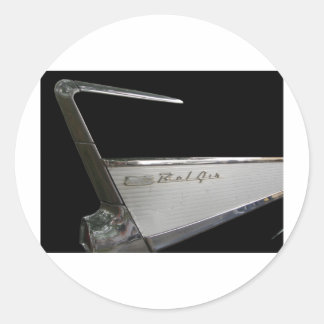 1957 Chevy Bel Air Classic Round Sticker