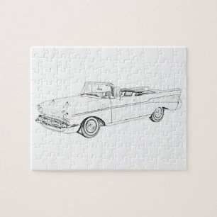1957 Chevy Bel Air convertible Jigsaw Puzzle