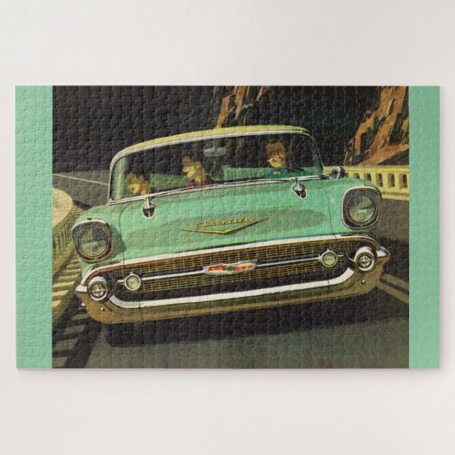1957 Chevy Bel Air Jigsaw Puzzle (Horizontal)