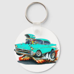 1957 Chevy Belair Turquoise Car Key Ring