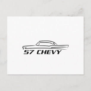1957 Chevy Hard Top Type Postcard