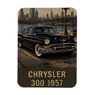 1957 Chrysler 300 Vintage American Performance Car Magnet
