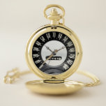 1957 Classic Sports Car Speedometer Pocket Watch<br><div class="desc">This watch featuring speedometer from a very famous, former make sports car is perfect for anyone who loves classic cars seeking a unique timepiece that will get lots of attention at car shows, cruise-ins, and classic car clubs. This item is also great for year round gift giving regardless of occasion....</div>